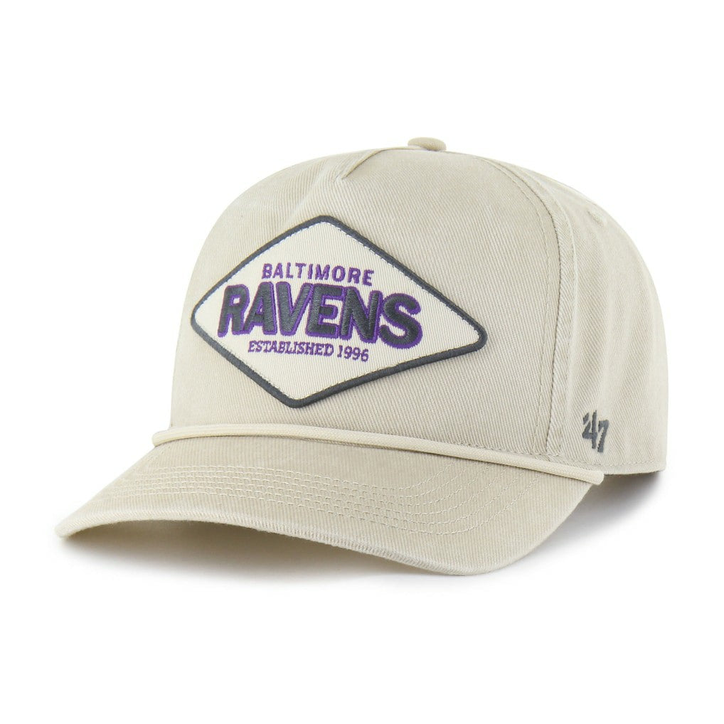 Baltimore Ravens '47 Cairn Hitch Adjustable Hat - Khaki Hats