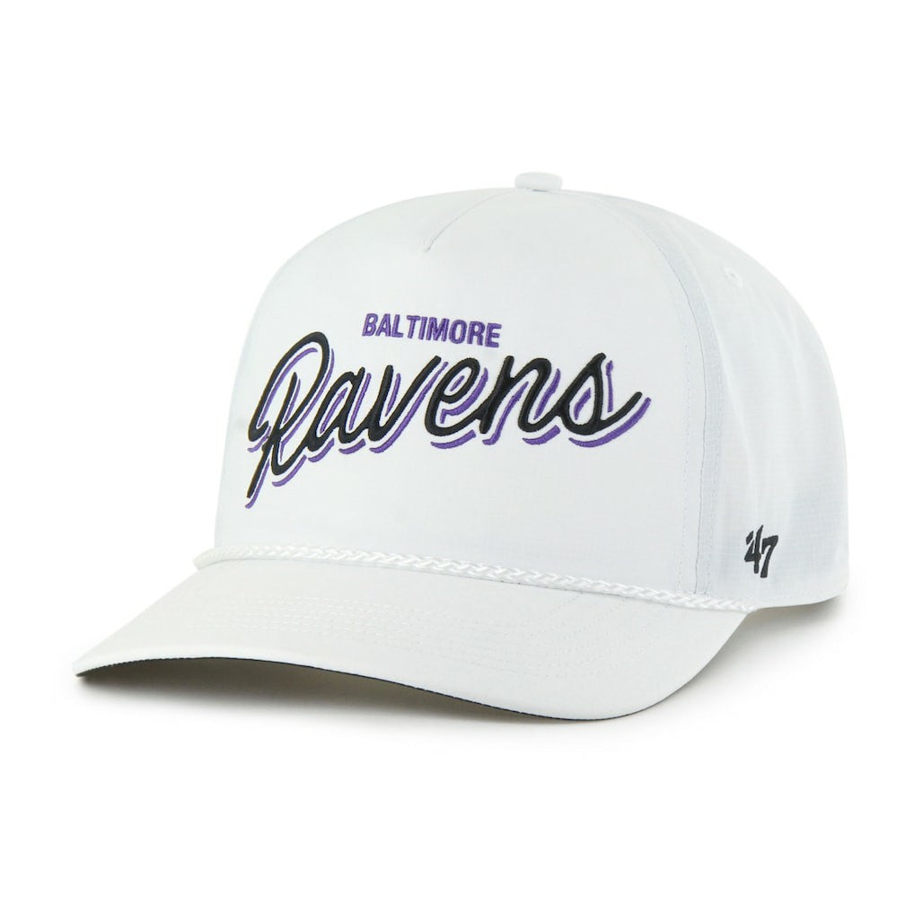 Baltimore Ravens '47 Brrr Fairway Hitch Adjustable Hat - White Hats