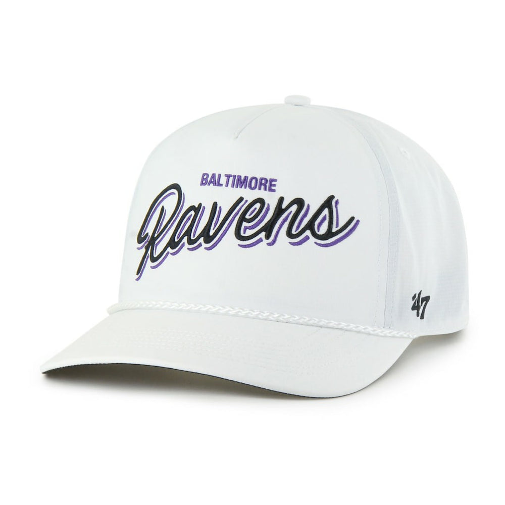 Baltimore Ravens '47 Brrr Fairway Hitch Adjustable Hat - White Hats