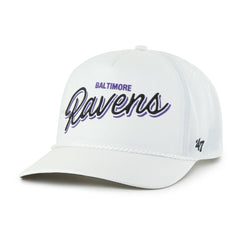 Baltimore Ravens '47 Brrr Fairway Hitch Adjustable Hat - White Hats