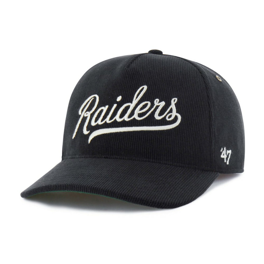 Las Vegas Raiders '47 Golden Age Corduroy Hitch Adjustable Hat - Black Hats