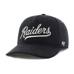 Las Vegas Raiders '47 Golden Age Corduroy Hitch Adjustable Hat - Black Hats