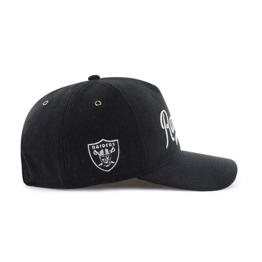 Las Vegas Raiders '47 Golden Age Corduroy Hitch Adjustable Hat - Black Hats