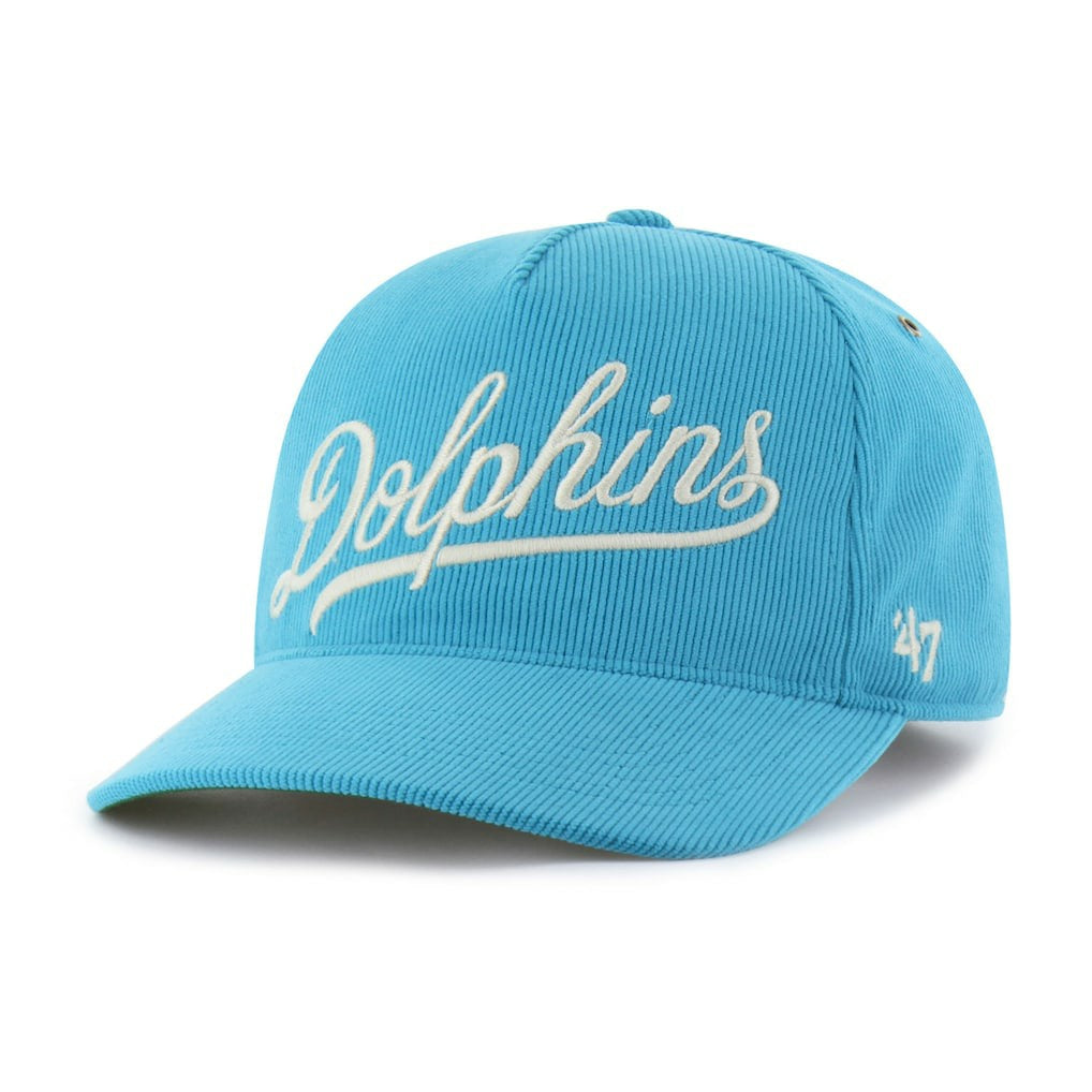Miami Dolphins '47 Golden Age Corduroy Hitch Adjustable Hat - Aqua Hats