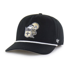 New Orleans Saints '47 Rope Hitch Adjustable Hat - Black Hats