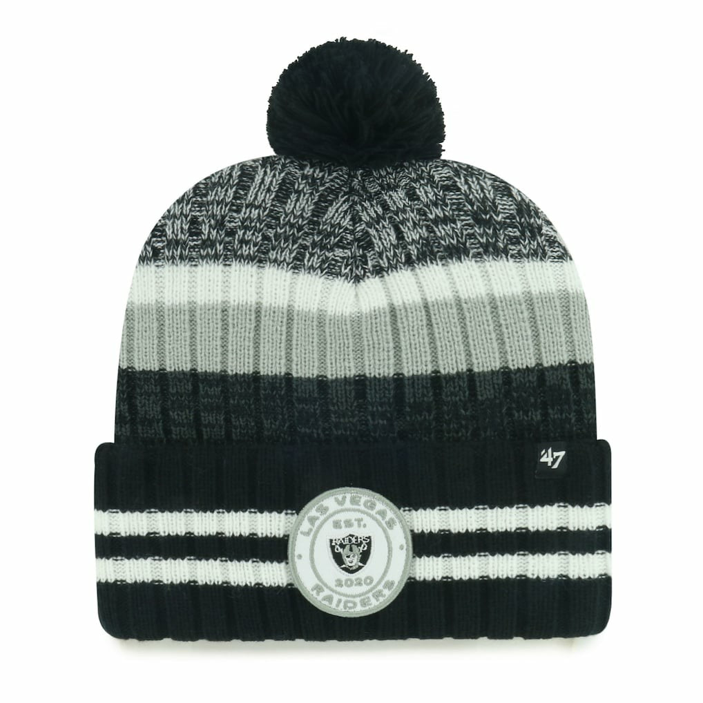 Las Vegas Raiders '47 Quiver Cuffed Knit Hat with Pom
