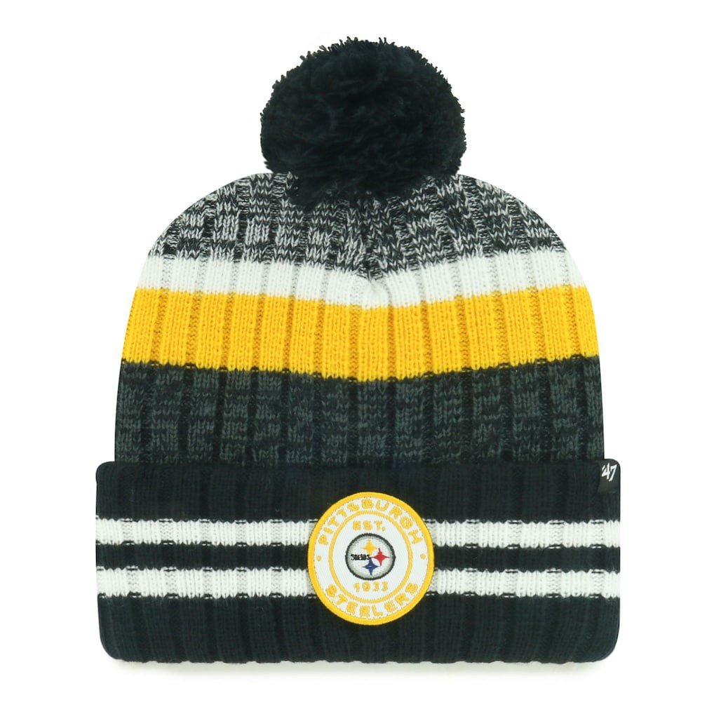 Pittsburgh Steelers '47 Quiver Cuffed Knit Hat with Pom