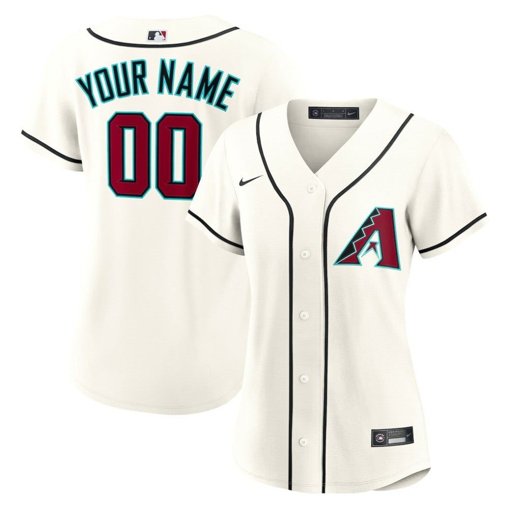 Arizona Diamondbacks Nike Women's Home Custom Replica 2.0 Jersey - Cream Jerseys
