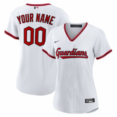 Cleveland Guardians Nike Women's Home Custom Replica 2.0 Jersey - White Jerseys
