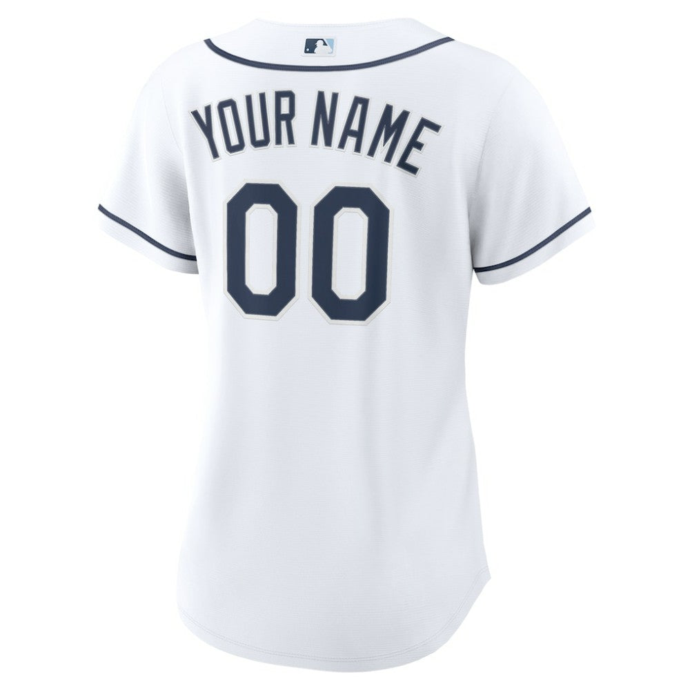 Tampa Bay Rays Nike Women's Home Custom Replica 2.0 Jersey - White Jerseys