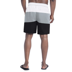 Las Vegas Raiders G-III Sports by Carl Banks Sunrise Volley Swim Shorts - Black/Silver Shorts