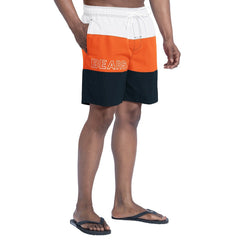 Chicago Bears G-III Sports by Carl Banks Sunrise Volley Swim Shorts - Navy/Orange Shorts