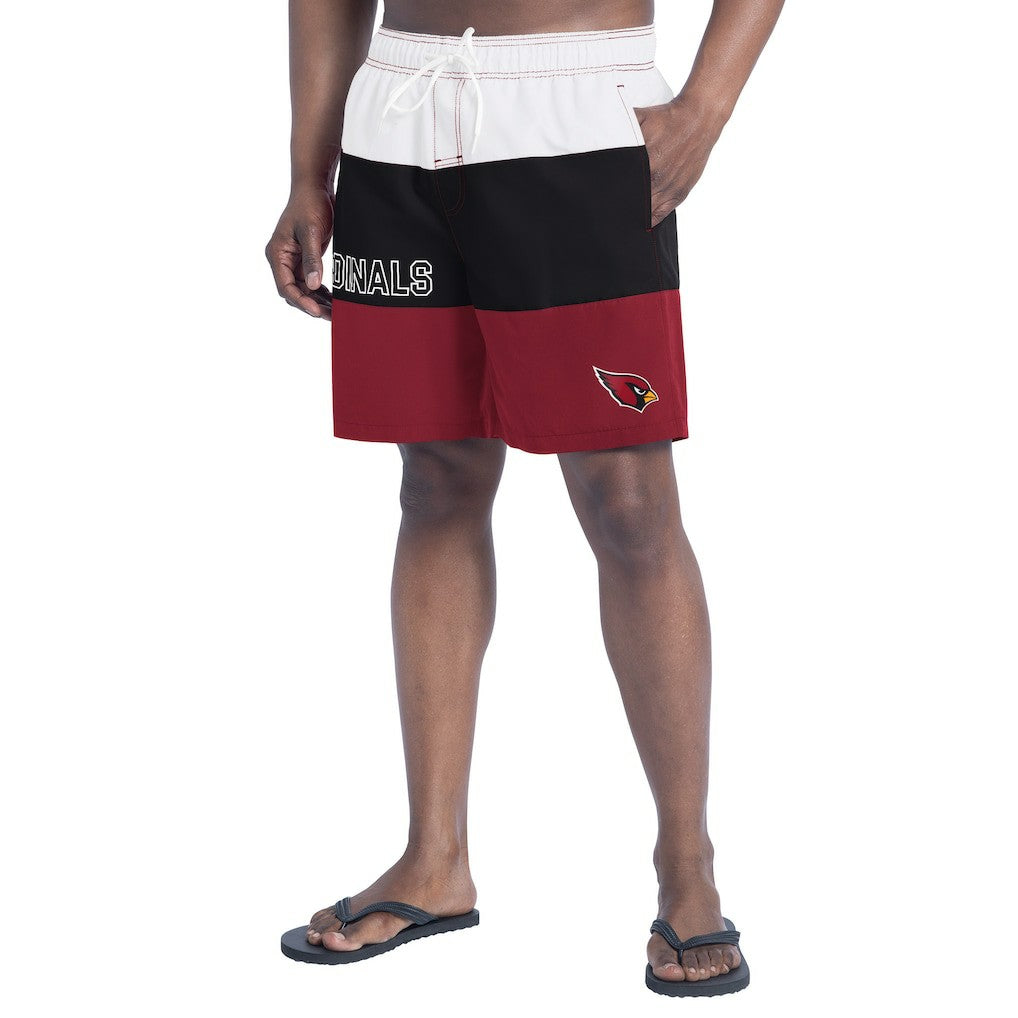 Arizona Cardinals G-III Sports by Carl Banks Sunrise Volley Swim Shorts - Cardinal/Black Shorts