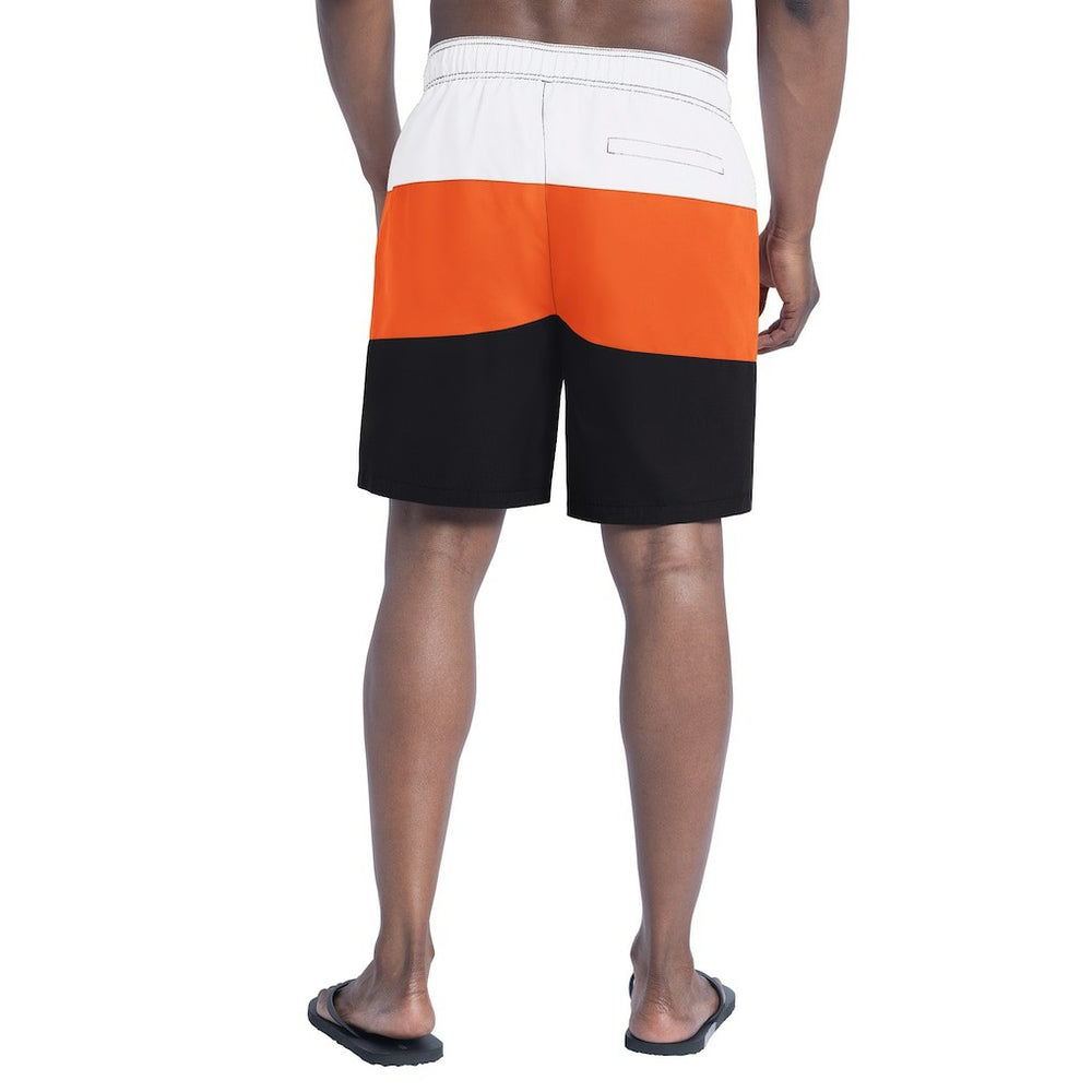 Cincinnati Bengals G-III Sports by Carl Banks Sunrise Volley Swim Shorts - Black/Orange Shorts