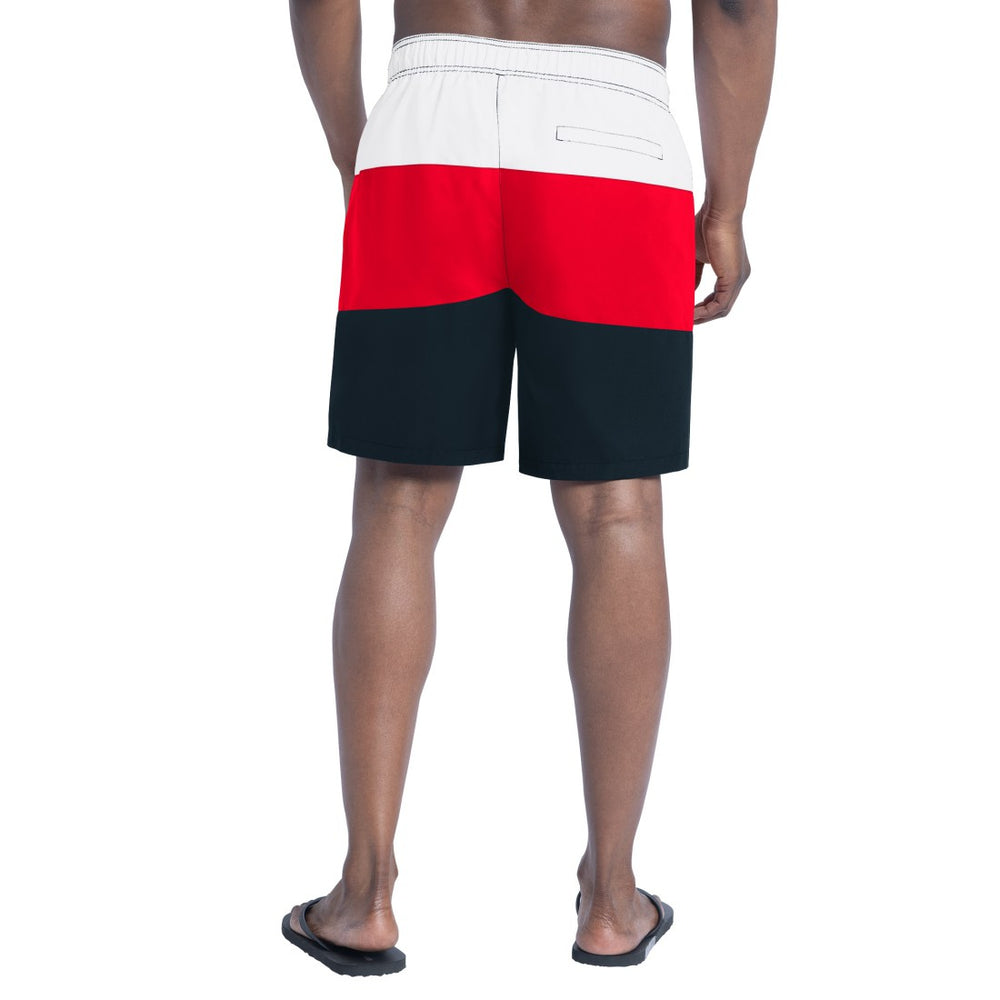 Houston Texans G-III Sports by Carl Banks Sunrise Volley Swim Shorts - Navy/Red Shorts