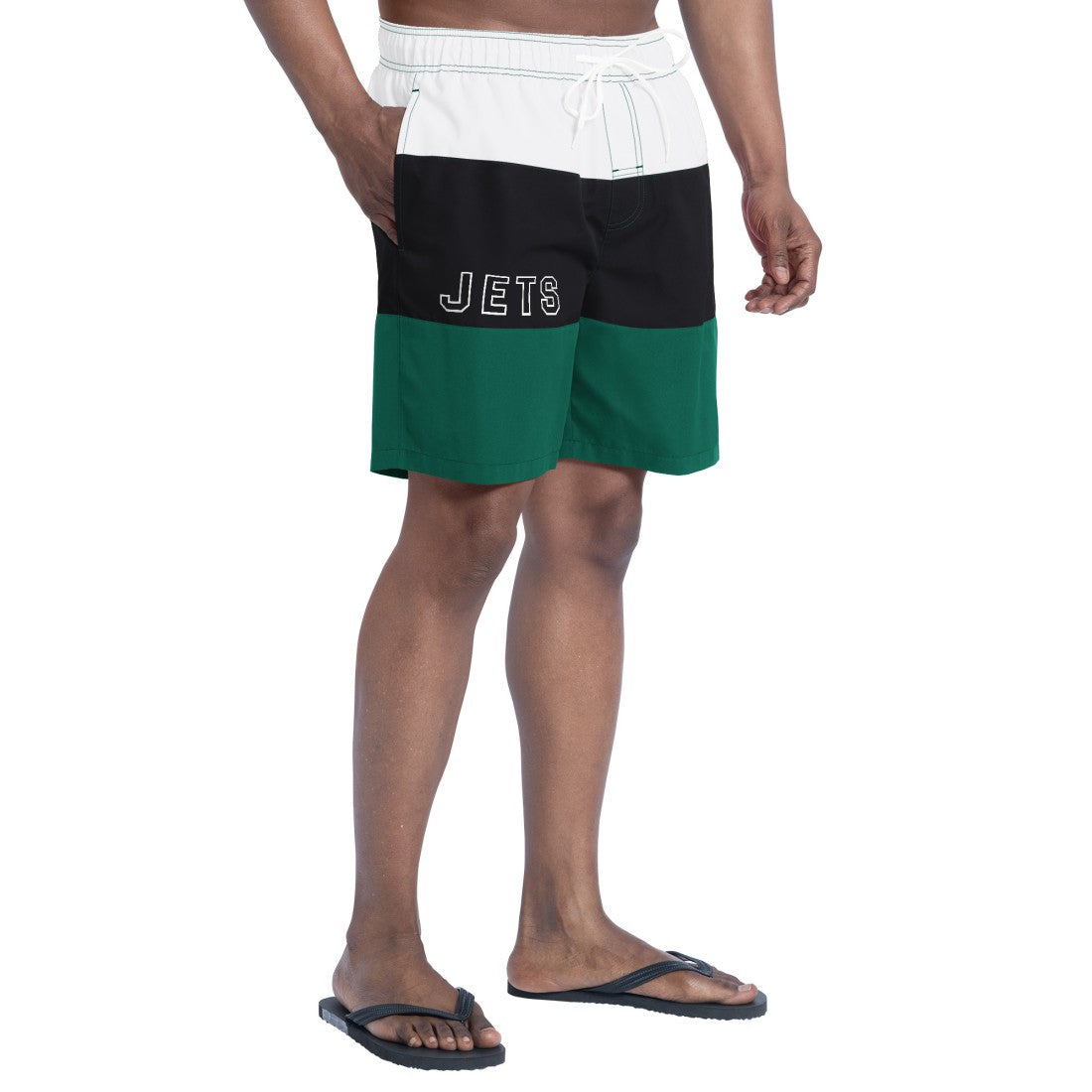 New York Jets G-III Sports by Carl Banks Sunrise Volley Swim Shorts - Green/Black Shorts