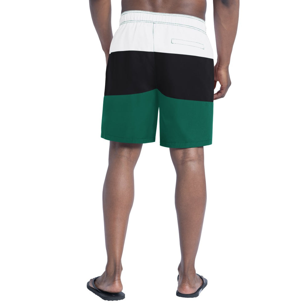 New York Jets G-III Sports by Carl Banks Sunrise Volley Swim Shorts - Green/Black Shorts