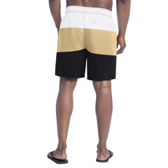 New Orleans Saints G-III Sports by Carl Banks Sunrise Volley Swim Shorts - Black/Gold Shorts