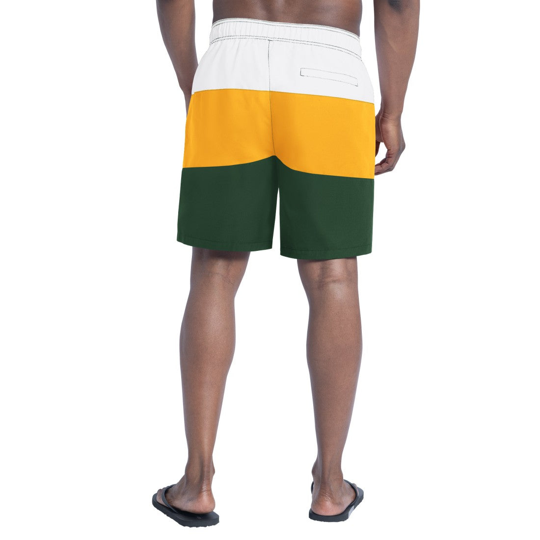 Green Bay Packers G-III Sports by Carl Banks Sunrise Volley Swim Shorts - Green/Gold Shorts