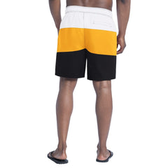 Pittsburgh Steelers G-III Sports by Carl Banks Sunrise Volley Swim Shorts - Black/Gold Shorts