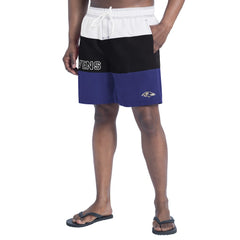 Baltimore Ravens G-III Sports by Carl Banks Sunrise Volley Swim Shorts - Purple/Black Shorts