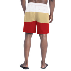 San Francisco 49ers G-III Sports by Carl Banks Sunrise Volley Swim Shorts - Scarlet/Gold Shorts
