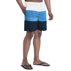 Tennessee Titans G-III Sports by Carl Banks Sunrise Volley Swim Shorts - Navy/Light Blue Shorts