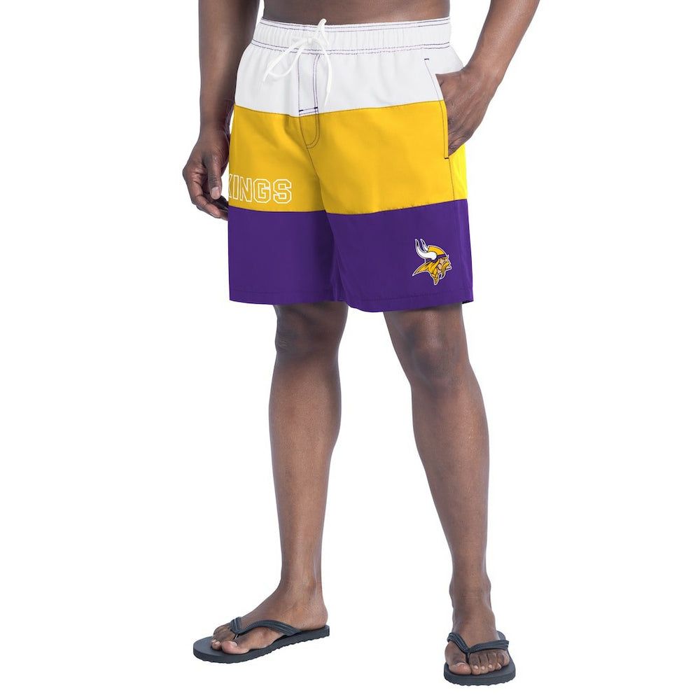 Minnesota Vikings G-III Sports by Carl Banks Sunrise Volley Swim Shorts - Purple/Gold Shorts