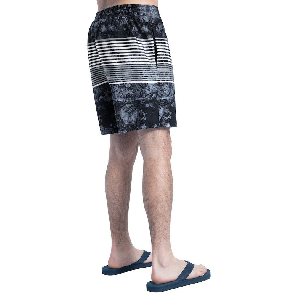 Baltimore Ravens G-III Sports by Carl Banks Horizon Volley Swim Shorts - Black/Gray Shorts