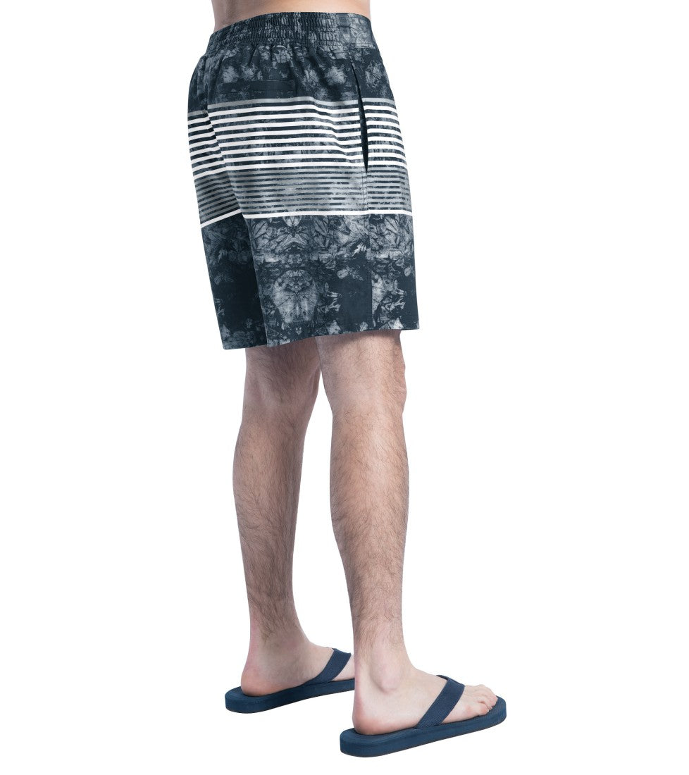 Houston Texans G-III Sports by Carl Banks Horizon Volley Swim Shorts - Navy/Gray Shorts