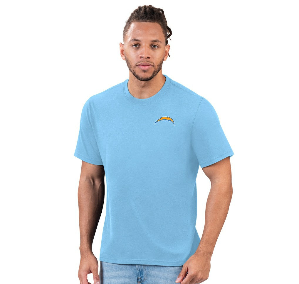 Los Angeles Chargers Margaritaville Wastin' Away T-Shirt - Light Blue T-shirts