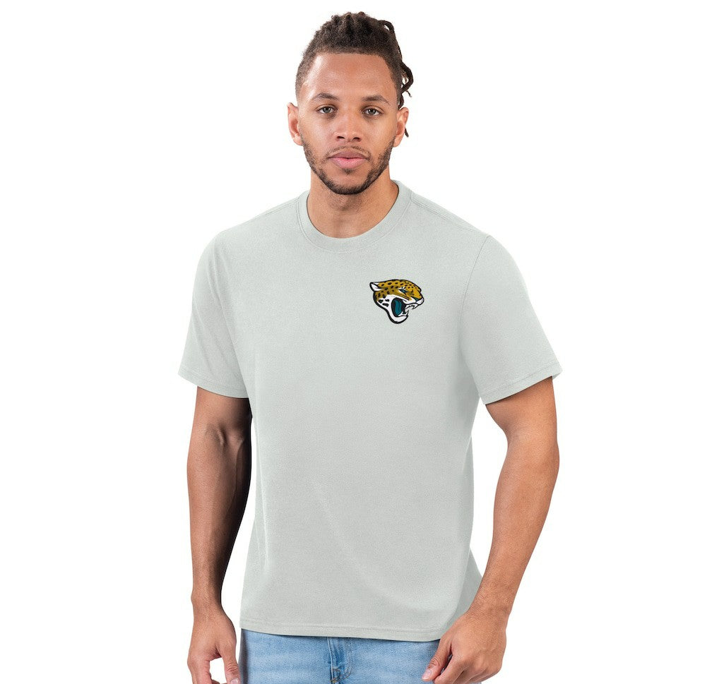 Jacksonville Jaguars Margaritaville Wastin' Away T-Shirt - Gray T-shirts