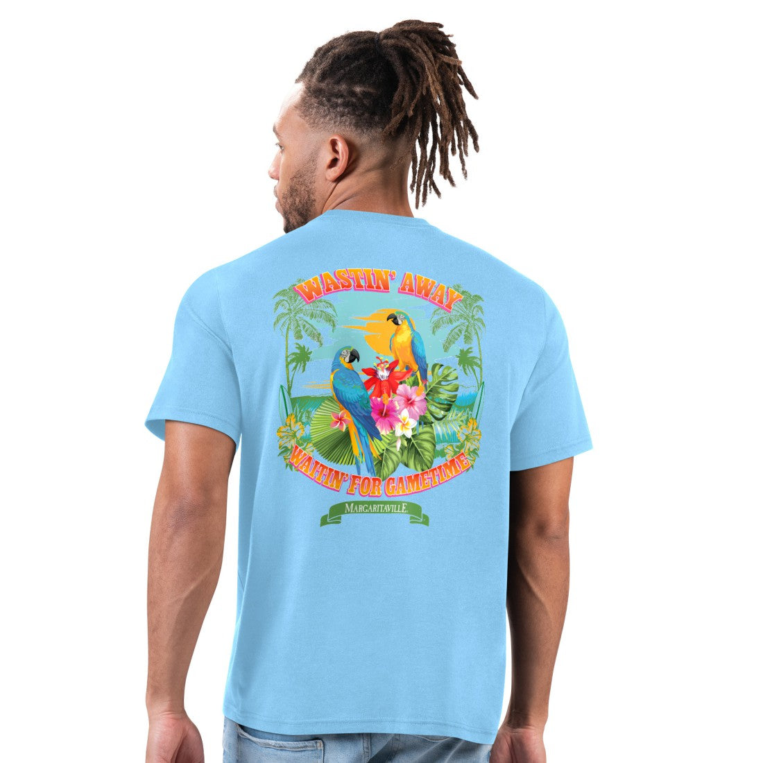 Seattle Seahawks Margaritaville Wastin' Away T-Shirt - Light Blue T-shirts