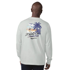 Baltimore Ravens Margaritaville It's Five O'Clock Somewhere Long Sleeve T-Shirt - Gray T-shirts