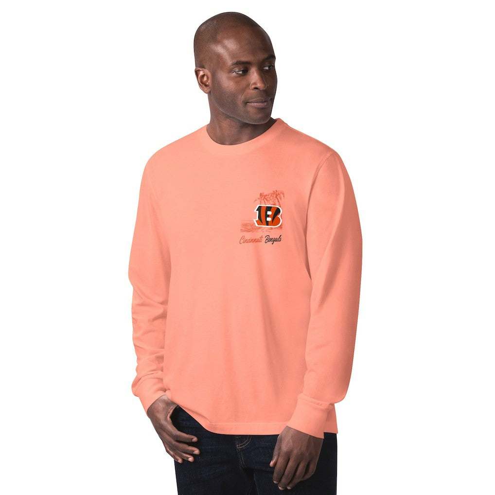Cincinnati Bengals Margaritaville It's Five O'Clock Somewhere Long Sleeve T-Shirt - Orange T-shirts