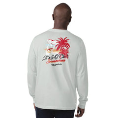 Atlanta Falcons Margaritaville It's Five O'Clock Somewhere Long Sleeve T-Shirt - Gray T-shirts