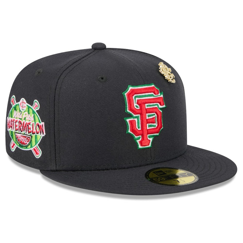 San Francisco Giants New Era 2025 Big League Chew 59FIFTY Fitted Hat - Black Hats