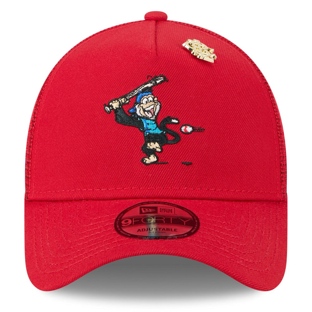 Los Angeles Angels New Era 2025 Big League Chew A-Frame 9FORTY Adjustable Trucker Hat - Red Hats