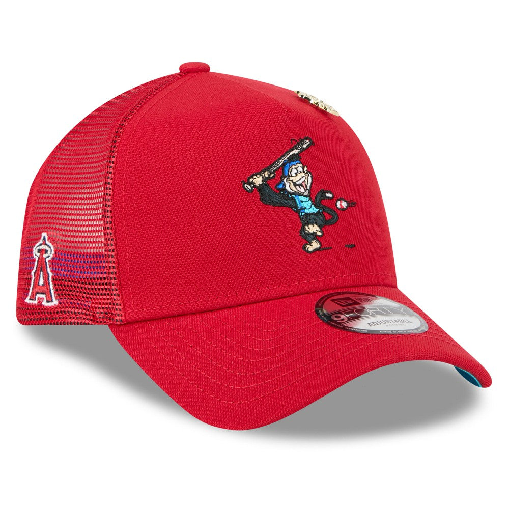 Los Angeles Angels New Era 2025 Big League Chew A-Frame 9FORTY Adjustable Trucker Hat - Red Hats