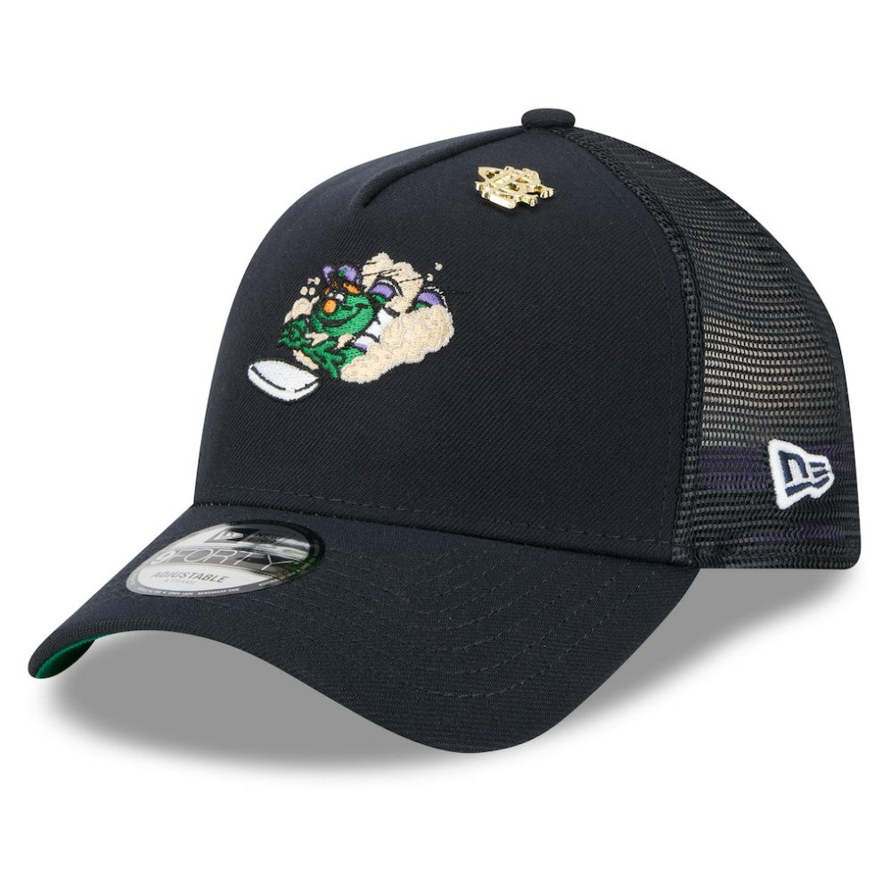 Boston Red Sox New Era 2025 Big League Chew A-Frame 9FORTY Adjustable Trucker Hat - Navy Hats