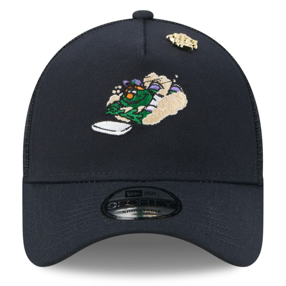 Boston Red Sox New Era 2025 Big League Chew A-Frame 9FORTY Adjustable Trucker Hat - Navy Hats