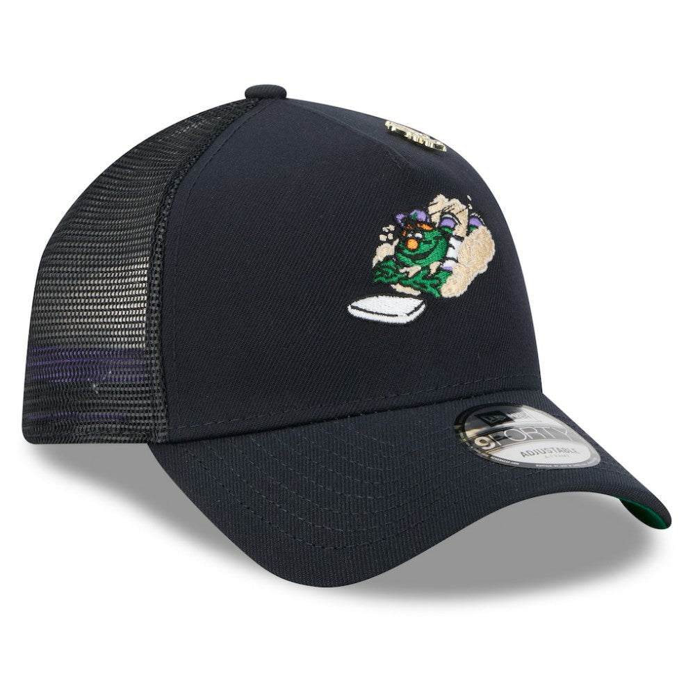 Boston Red Sox New Era 2025 Big League Chew A-Frame 9FORTY Adjustable Trucker Hat - Navy Hats