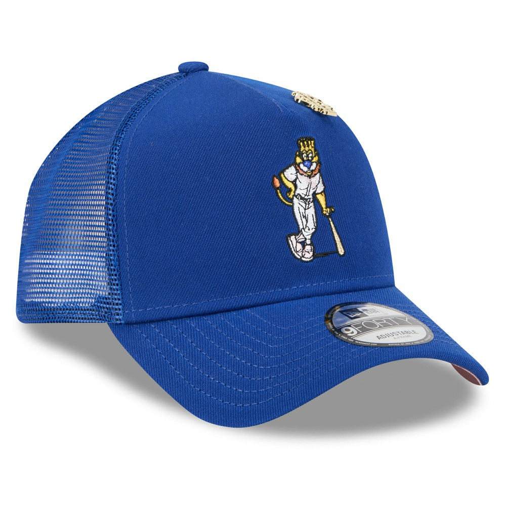 Kansas City Royals New Era 2025 Big League Chew A-Frame 9FORTY Adjustable Trucker Hat - Royal Hats