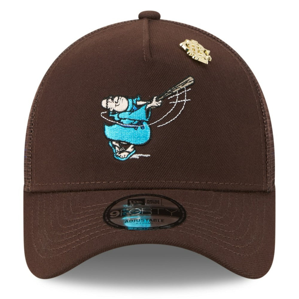 San Diego Padres New Era 2025 Big League Chew A-Frame 9FORTY Adjustable Trucker Hat - Brown Hats