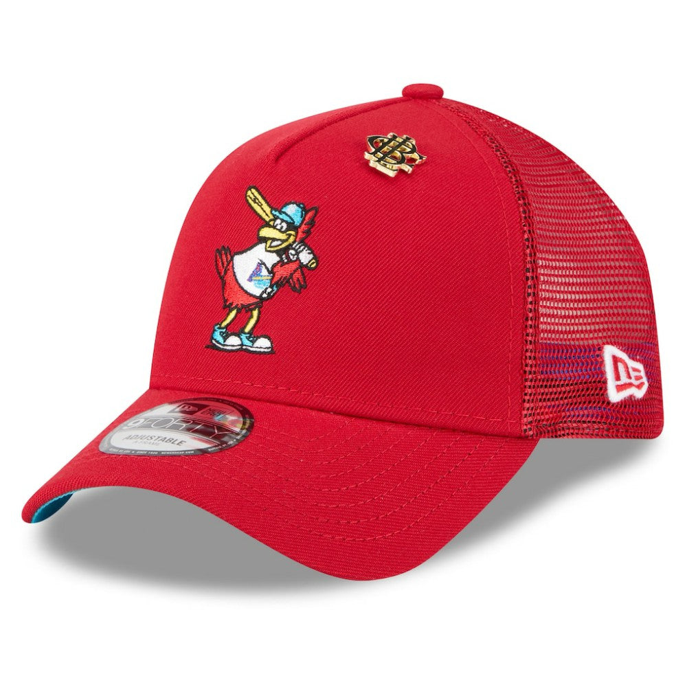 St. Louis Cardinals New Era 2025 Big League Chew A-Frame 9FORTY Adjustable Trucker Hat - Red Hats