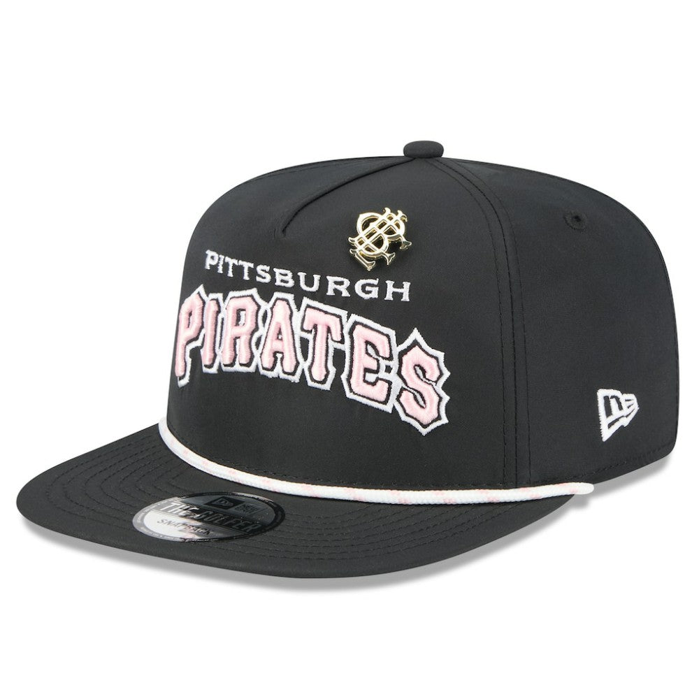 Pittsburgh Pirates New Era 2025 Big League Chew Golfer Snapback Hat - Black Hats