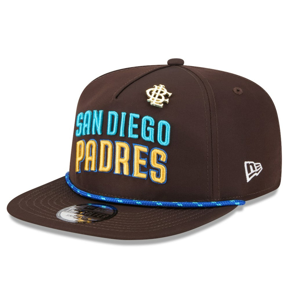 San Diego Padres New Era 2025 Big League Chew Golfer Snapback Hat - Brown Hats