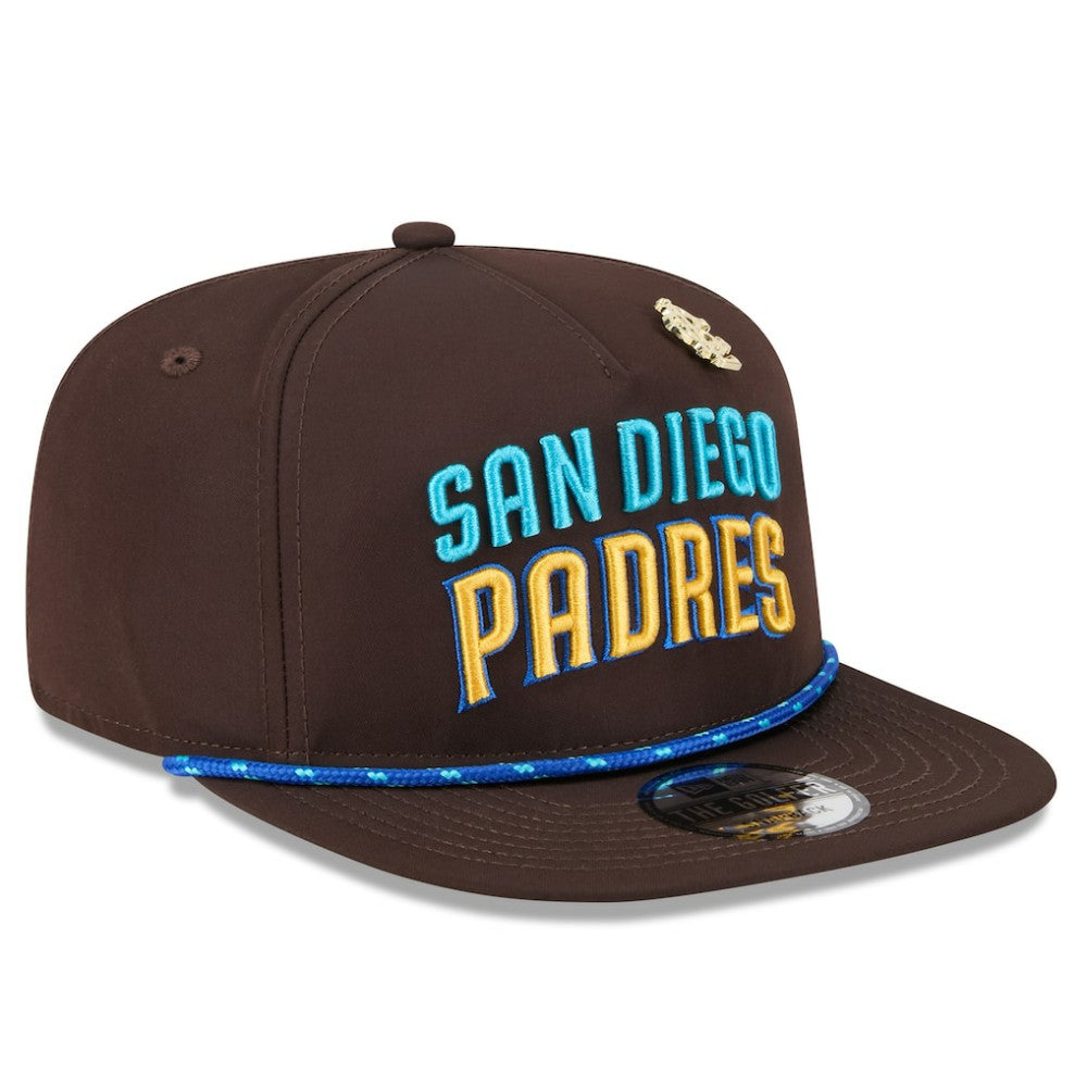 San Diego Padres New Era 2025 Big League Chew Golfer Snapback Hat - Brown Hats