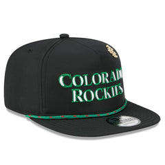 Colorado Rockies New Era 2025 Big League Chew Golfer Snapback Hat - Black Hats