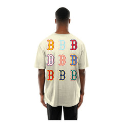 Boston Red Sox New Era Ransom Note Oversized T-Shirt - Cream T-shirts